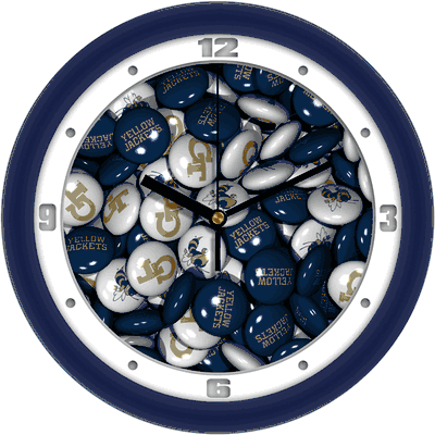 Georgia Tech Yellow Jackets Candy Wall Clock