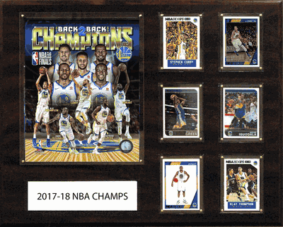 Golden State Warriors 2017-2018 NBA Champions Plaque