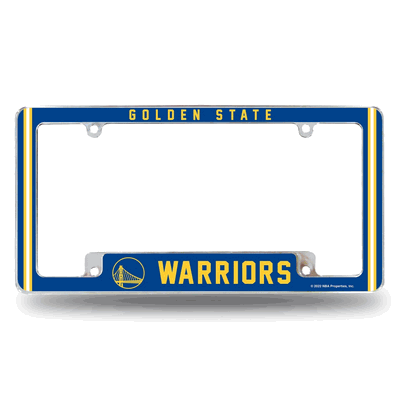 Golden State Warriors Classic Chrome Automotive License Plate Frame