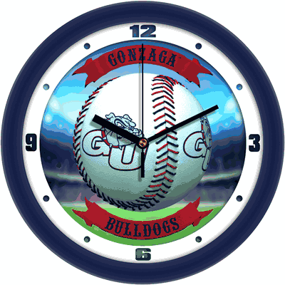 Gonzaga Bulldogs Home Run Wall Clock