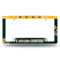 Green Bay Packers Multi Champ Chrome Automotive License Plate Frame