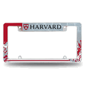 Harvard Crimson Standard Chrome Automotive License Plate Frame