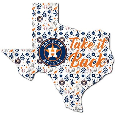 Houston Astros 24" Floral State Wall Art