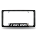 Houston Rockets Black 12" x 6" Chrome Auto License Plate Frame