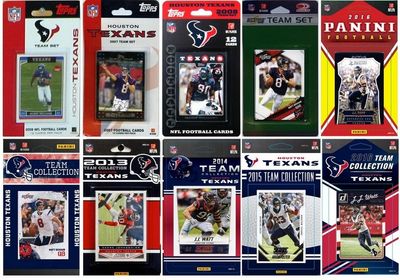 Houston Texans 10 Different Licensed Trading Card Team Sets