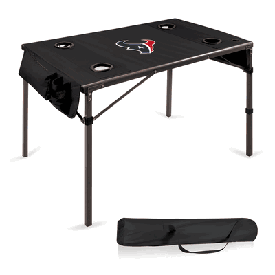 Houston Texans Portable Folding Travel Table - Black