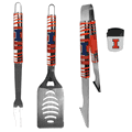 Illinois Fighting Illini 3 pc BBQ Set and Chip Clip Illinois Fighting Illini 3 pc BBQ Set and Chip Clip