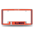 Illinois Fighting Illini Classic Chrome Auto License Plate Frame
