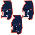 Illinois Fighting Illini Decals