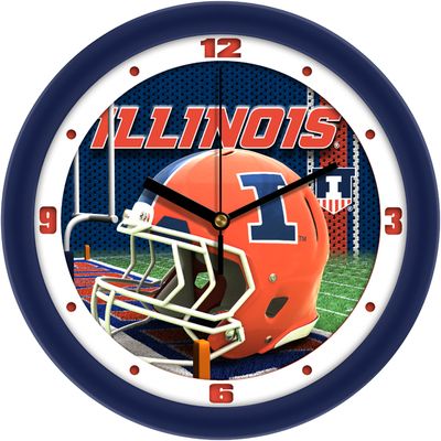 Illinois Fighting Illini Football Helmet Wall Clock