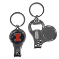 Illinois Fighting Illini Nail Care/Bottle Opener Key Chain