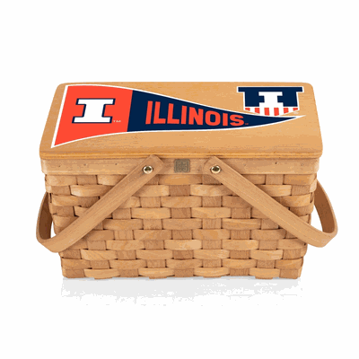 Illinois Fighting Illini - Poppy Personal Picnic Basket