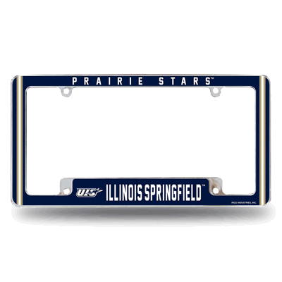 Illinois-Springfield�Prairie Stars Chrome Auto License Plate Frame