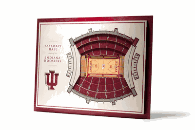 Indiana Hoosiers 5 Layer Stadiumviews 3D Wall Art