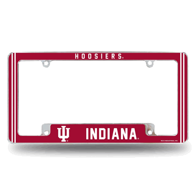 Indiana Hoosiers Classic Chrome Automotive License Plate Frame