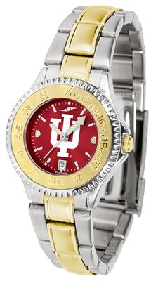 Indiana Hoosiers Competitor Ladies Two-Tone AnoChrome Watch