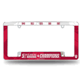 Indiana Hoosiers Multi Champ Chrome Automotive License Plate Frame