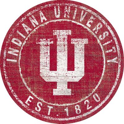 Indiana University Heritage Logo Round Sign