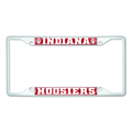 Indiana White Metal License Plate Frame Indiana White Metal License Plate Frame