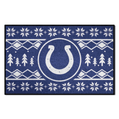 Indianapolis Colts Holiday Sweater Starter Mat Accent Rug