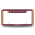 Iona Gaels 12" x 6" Chrome All Over Automotive License Plate Frame Iona Gaels 12" x 6" Chrome All Over Automotive License Plate Frame