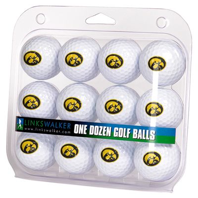 Iowa Hawkeyes 12 2 Piece Golf Balls Gift Pack