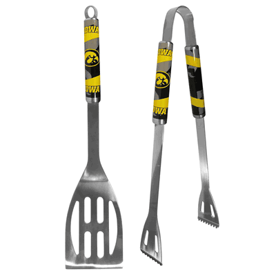 Iowa Hawkeyes 2 pc Steel BBQ Tool Set