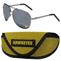Iowa Hawkeyes Aviator Sunglasses and Sports Case Iowa Hawkeyes Aviator Sunglasses and Sports Case