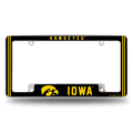 Iowa Hawkeyes Classic 12" x 6" Chrome Automotive License Plate Frame Iowa Hawkeyes Classic 12" x 6" Chrome Automotive License Plate Frame