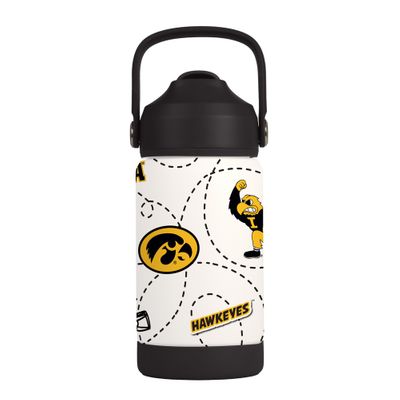 Iowa Hawkeyes Kids 12oz Stainless Steel Mascot Bottle