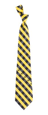 Iowa Hawkeyes Tie - Woven Checked
