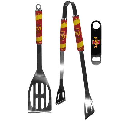 Iowa St. Cyclones 2 pc BBQ Set and Bottle Opener