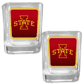 Iowa St. Cyclones Square Glass Shot Glass Set Iowa St. Cyclones Square Glass Shot Glass Set