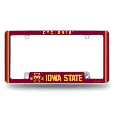 Iowa State Cyclones Classic Chrome Automotive License Plate Frame