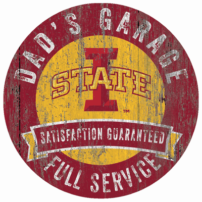 Iowa State Dad's Garage Sign