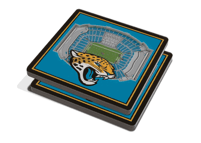 Jacksonville Jaguars 3D StadiumViews 2-Pack Coaster Set