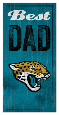 Jacksonville Jaguars Best Dad Sign - 6x12