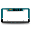 Jacksonville Jaguars Two-Tone Chrome Auto License Plate Frame