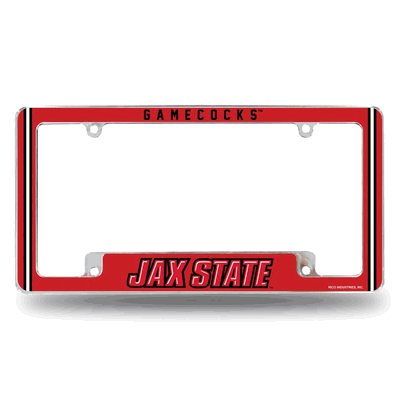 Jacksonville State Gamecocks Classic Chrome Auto License Plate Frame