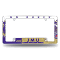 James Madison Dukes Primary Chrome Automotive License Plate Frame