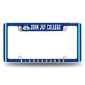John Jay Bloodhounds 12" x 6" Chrome Automotive License Plate Frame John Jay Bloodhounds 12" x 6" Chrome Automotive License Plate Frame