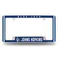 Johns Hopkins Blue Jays Chrome Automotive License Plate Frame Johns Hopkins Blue Jays Chrome Automotive License Plate Frame