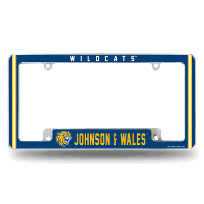 Johnson & Wales�Wildcats Chrome Automotive License Plate Frame