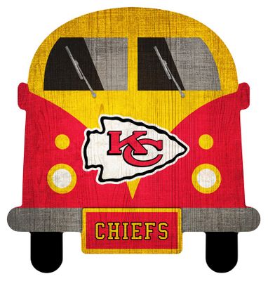 Kansas City Chiefs 12" Team Bus Sign