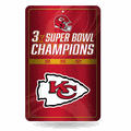 Kansas City Chiefs 3 Time Super Bowl Champions 11"x17" Home Decor Sign Kansas City Chiefs 3 Time Super Bowl Champions 11"x17" Home Decor Sign