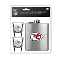 Kansas City Chiefs Flask and Shot Glass Set