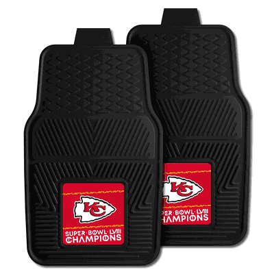 Kansas City Chiefs Super Bowl LVIII 2-pc Vinyl Car Mat Set