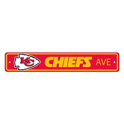 Kansas City Chiefs Team Color Lightweight Street Sign Dcor
