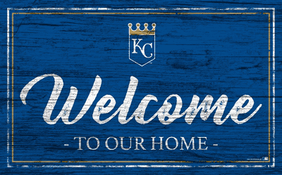 Kansas City Royals Team Color Welcome Sign - 11x19