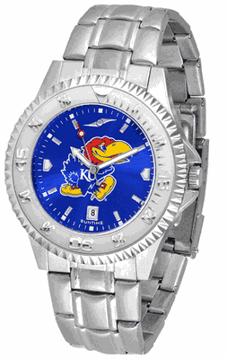 Kansas Jayhawk Competitor Steel AnoChrome Men's Watch